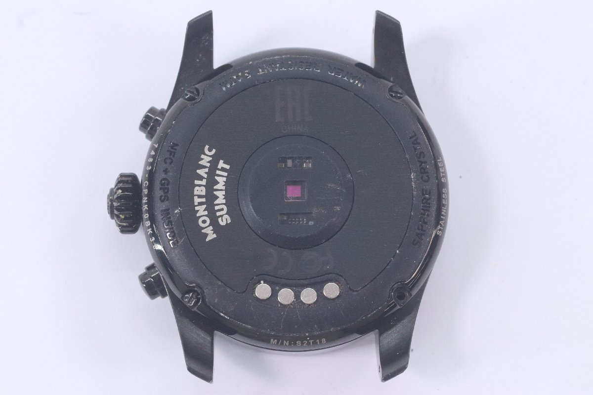 MONTBLANC SUMMIT モンブラン サミット S2T18 スマートウォッチ 腕時計 メンズ フェイスのみ ジャンク 3772-Nの画像2