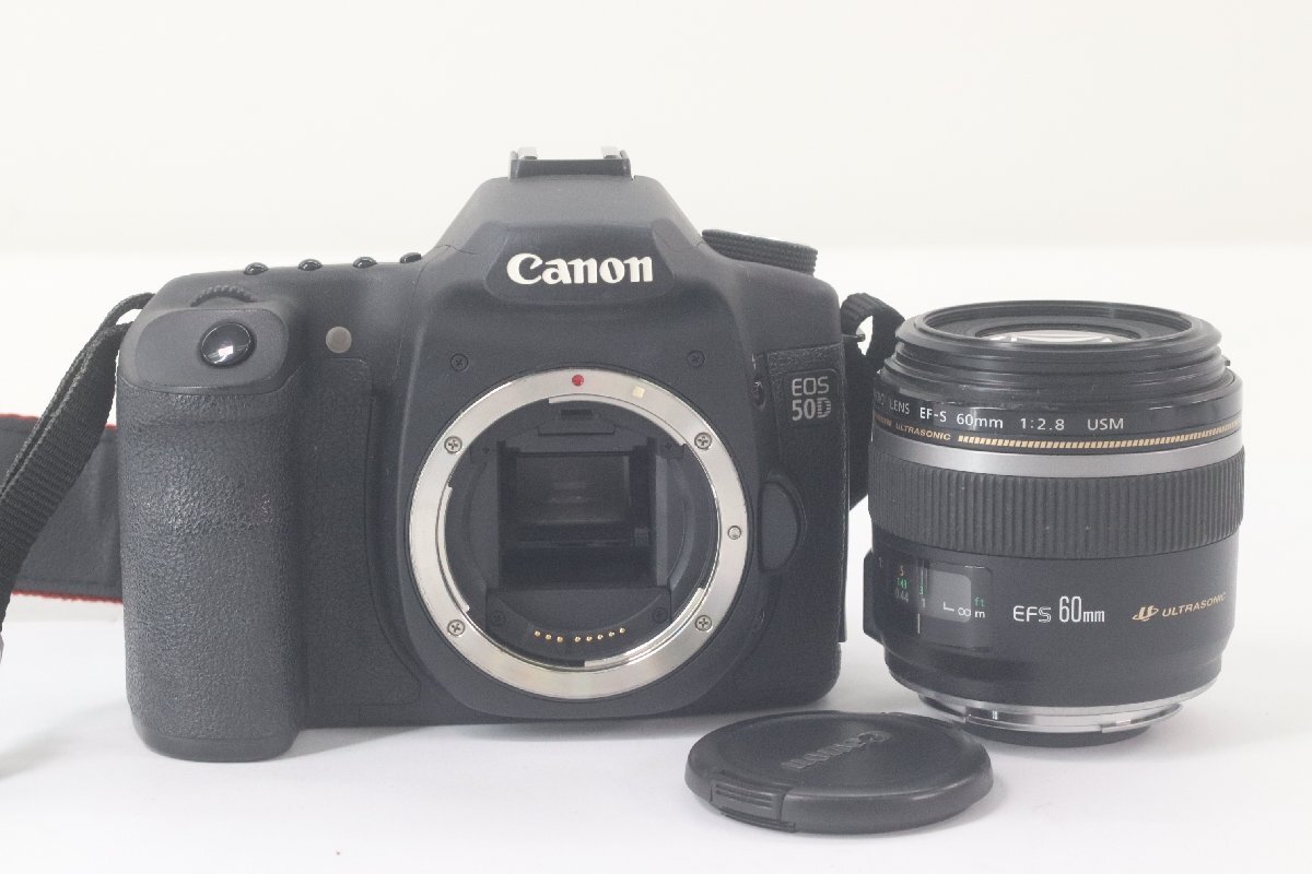 CANON EOS50D キャノン デジタル 一眼レフ カメラ MACRO EF-S 60mm F2.8 USM AF 単焦点レンズ 43482-Yの画像1