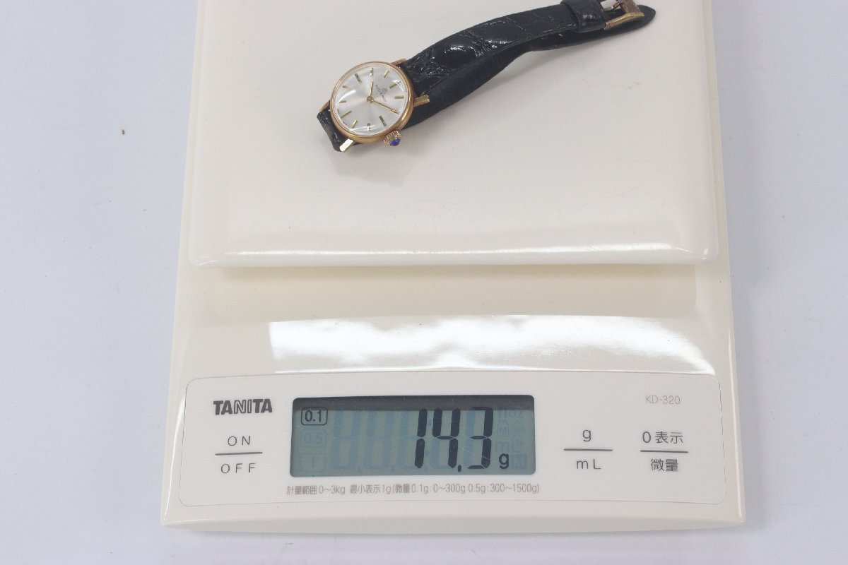 BUCHERER ブッフェラー 18K 18金 総重量：約14.3g 手巻き 2針 レディース 腕時計 アンティーク 3877-Nの画像10
