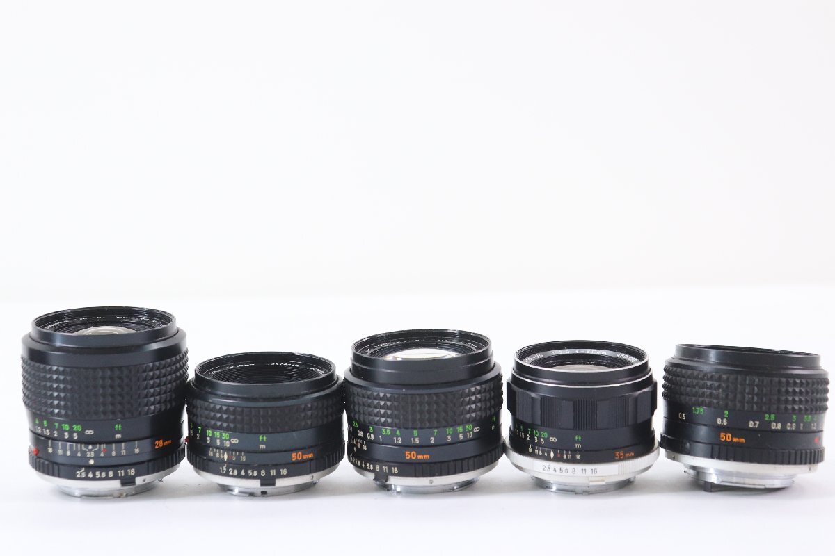 【15点】MINOLTA ミノルタ 単焦点 一眼レフ カメラレンズ まとめ売り MD ROKKOR 50mm F1.7/MC ROOKOR-PG 50mm F1.4 等 20617-K_画像5