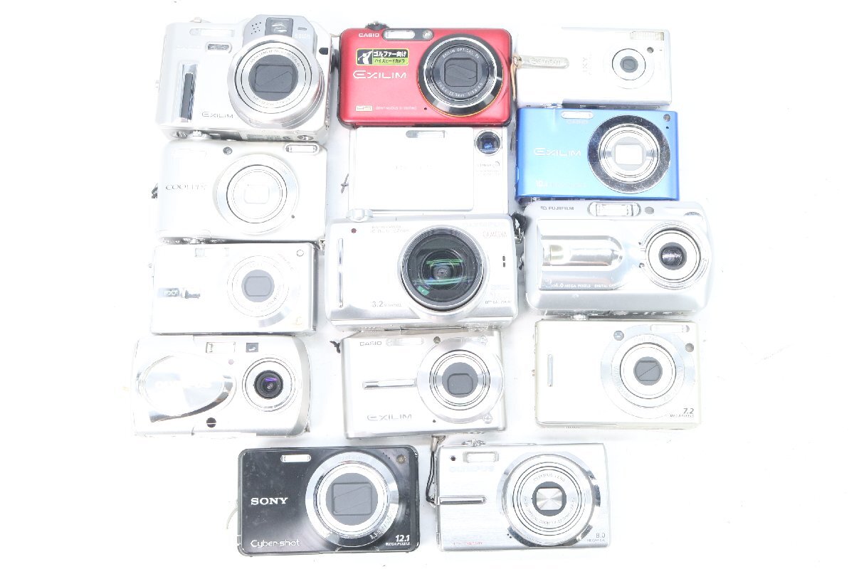 【40点】コンパクトカメラ デジタルカメラ デジカメ まとめ売り FUJIFILM/CASIO/OLYMPUS/NIKON/Panasonic 等 20619-Yの画像6