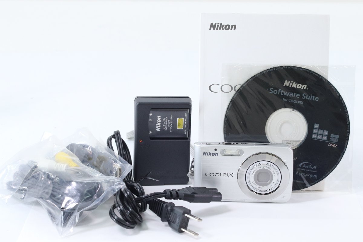 NIKON ニコン COOLPIX S210 コンパクト デジタル カメラ コンデジ 43544-K_画像1