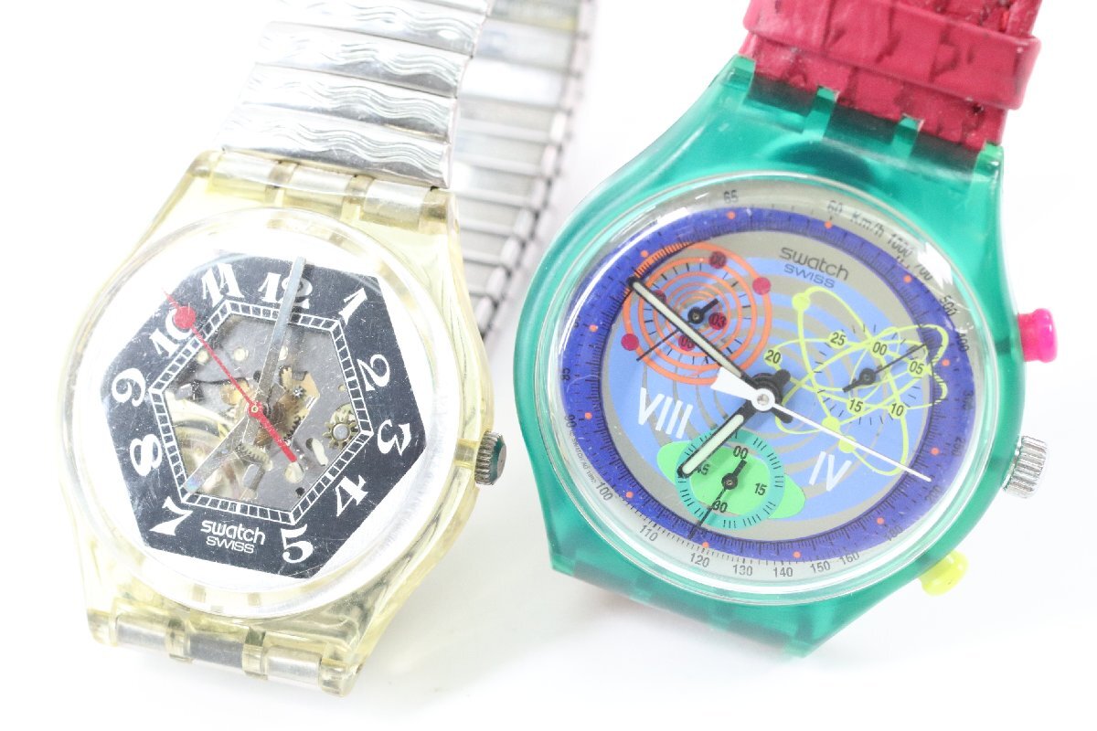 【13点】Swatch スウォッチのみ IRONY POP アイロニー ポップ 等 クォーツ 自動巻き メンズ レディース 腕時計 まとめ売り 4369-HAの画像9