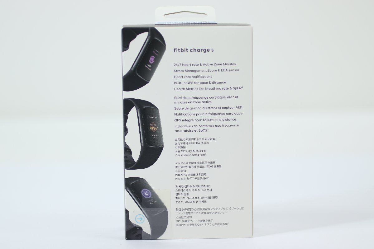 【新品未開封品】Fitbit Charge5 FB421BKBK-FRCJK 健康管理トラッカー ブラック スマートウォッチ デジタル 腕時計 GPS搭載 4368-HA_画像4