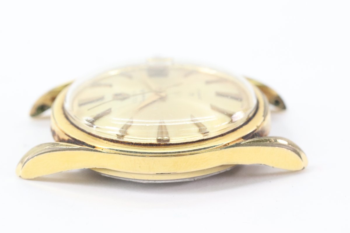 OLMA オルマ Caravelle カラベル 41石 自動巻き デイト ゴールドカラー メンズ 腕時計 フェイスのみ 4697-HAの画像4