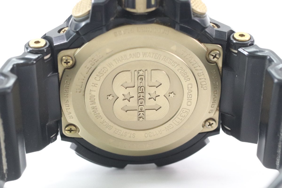 CASIO カシオ G-SHOCK Gショック GW-A1130-1AJR 30周年記念限定モデル タフソーラー 電波ソーラー デイト メンズ 腕時計 箱有 4708-HAの画像5