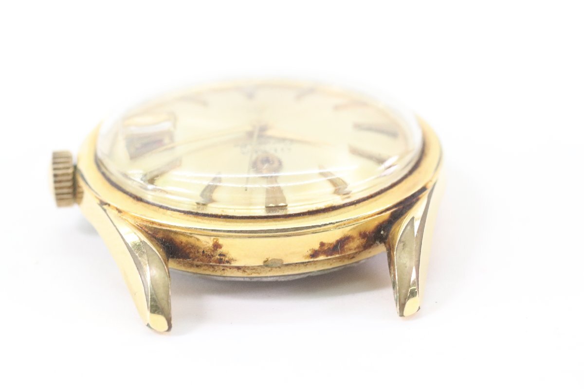 OLMA オルマ Caravelle カラベル 41石 自動巻き デイト ゴールドカラー メンズ 腕時計 フェイスのみ 4697-HAの画像5