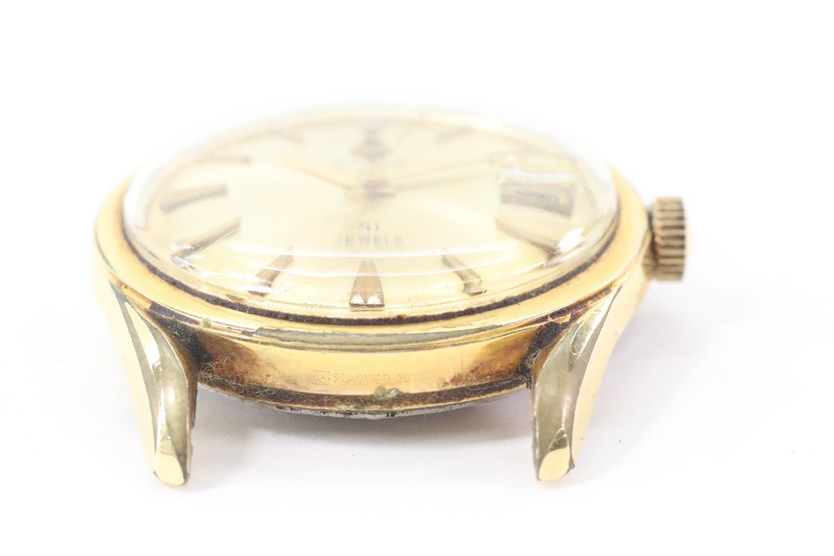 OLMA オルマ Caravelle カラベル 41石 自動巻き デイト ゴールドカラー メンズ 腕時計 フェイスのみ 4697-HAの画像6
