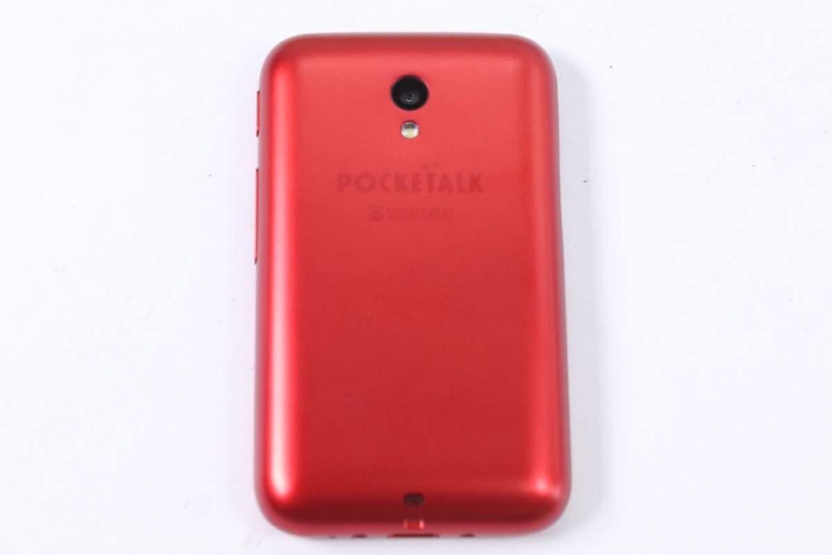 【ジャンク】POCKETALK ポケトーク S ソースネクスト レッド 翻訳機 電子機器 4843-Yの画像3