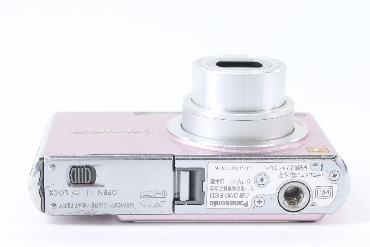 【ジャンク】Panasonic パナソニック LUMIX DMC-FX33 ピンク デジタルカメラ デジカメ コンパクトカメラ 43600-Yの画像7