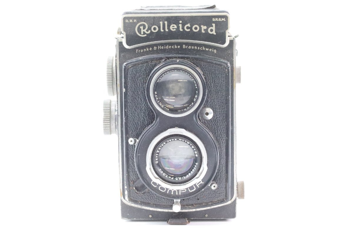 ROLLEICORD ローライ Carl Zeiss Jena Triotar 7.5cm F3.5 75mm 二眼レフ フィルム カメラ ジャンク 43552-K_画像1