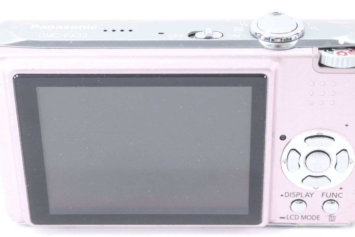 【ジャンク】Panasonic パナソニック LUMIX DMC-FX33 ピンク デジタルカメラ デジカメ コンパクトカメラ 43600-Yの画像4