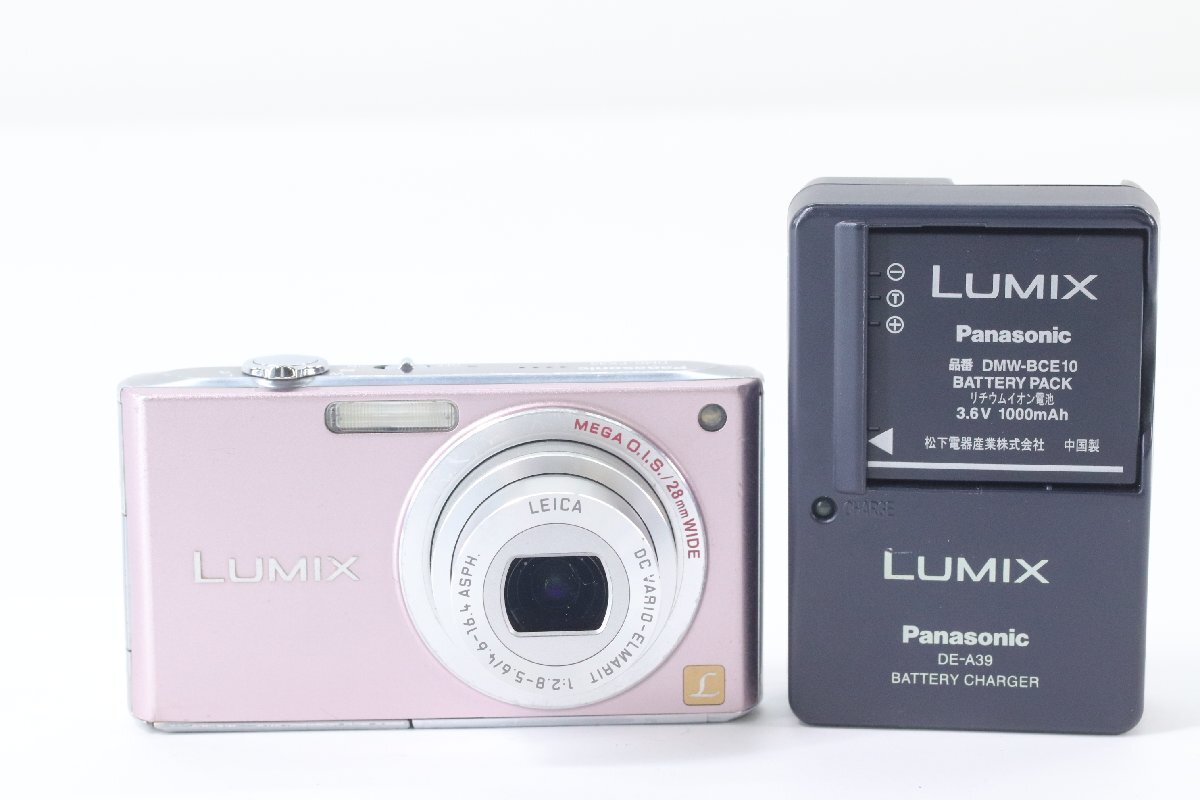【ジャンク】Panasonic パナソニック LUMIX DMC-FX33 ピンク デジタルカメラ デジカメ コンパクトカメラ 43600-Yの画像1