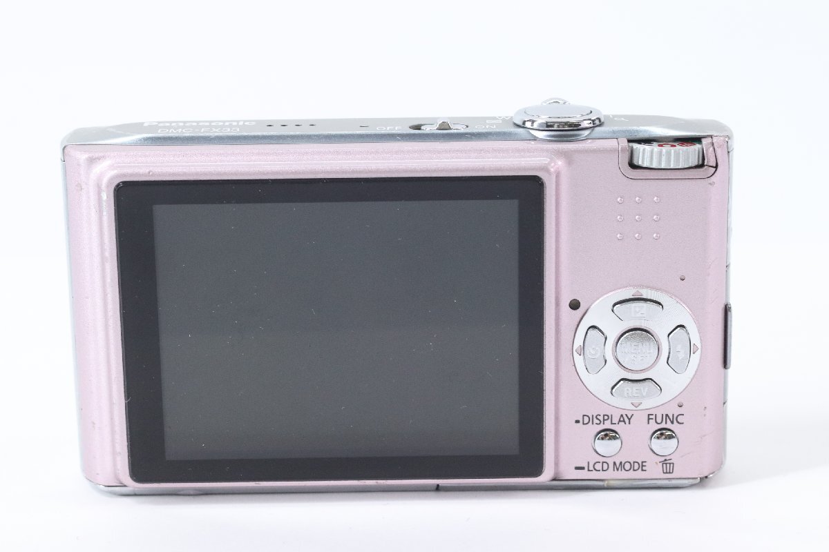 【ジャンク】Panasonic パナソニック LUMIX DMC-FX33 ピンク デジタルカメラ デジカメ コンパクトカメラ 43600-Yの画像3
