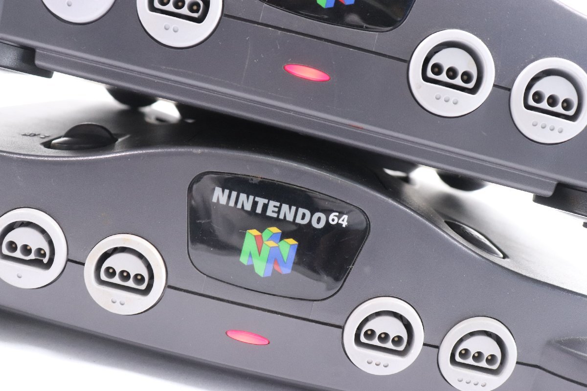 【ジャンク】任天堂 Nintendo64 本体 2台 コントローラー 5個 箱無し ゲーム機 ゲーム 家庭用 現状品 まとめ 4968-KK_画像4