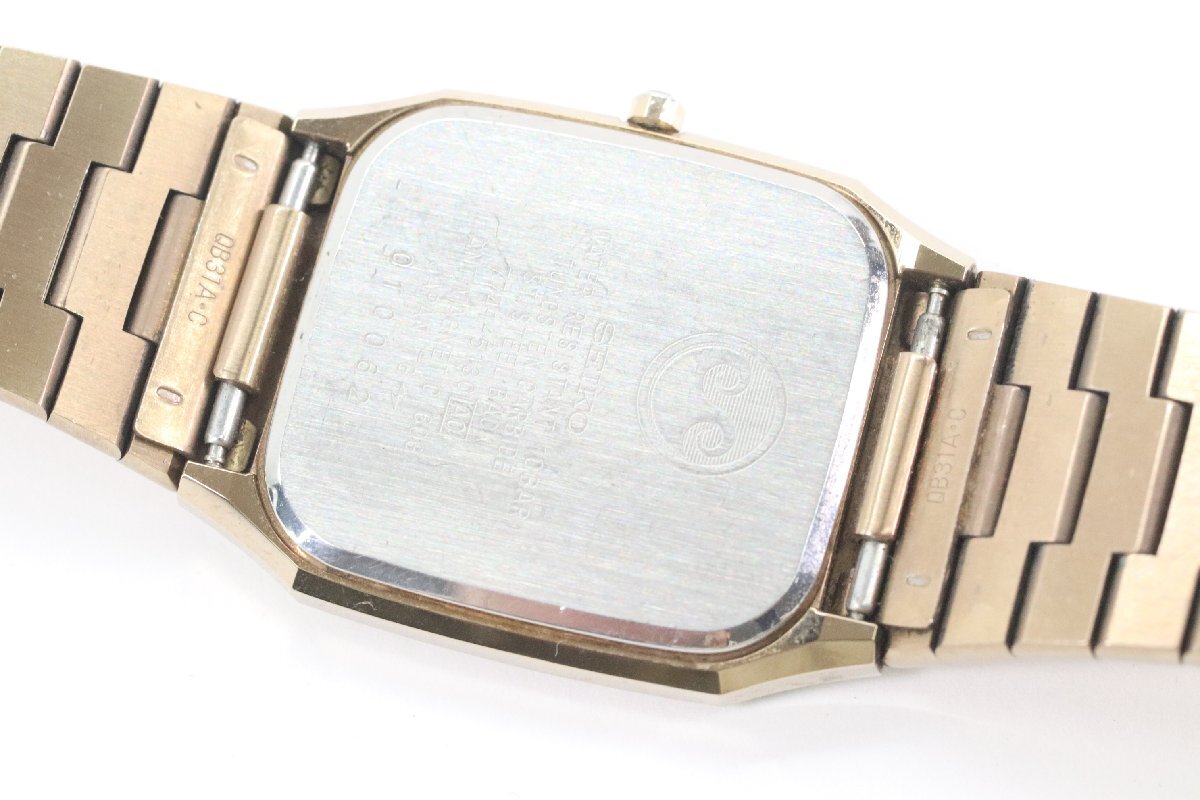 SEIKO セイコー Dolce ドルチェ 7741-5130 クォーツ メンズ 腕時計 ゴールドカラー 4988-N_画像8