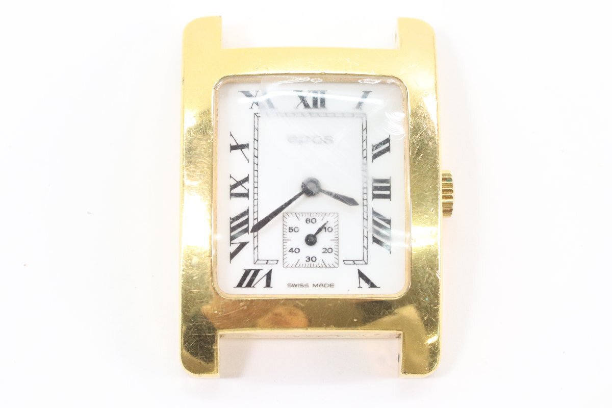 epos エポス スモセコ 裏スケ 手巻き 17石 腕時計 ゴールドカラー フェイスのみ 5026-Nの画像1