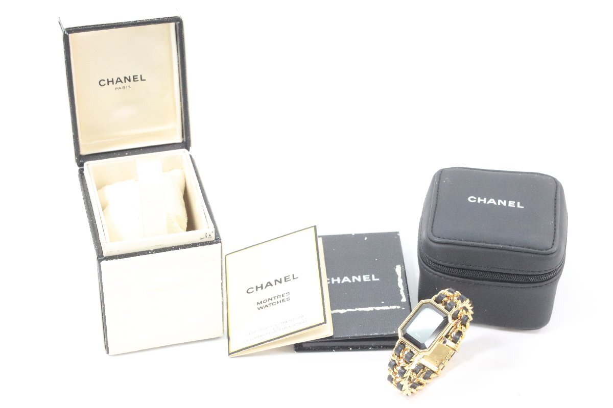 CHANEL シャネル プルミエール Mサイズ クォーツ レディース 腕時計 箱 付属品 5011-HA_画像1