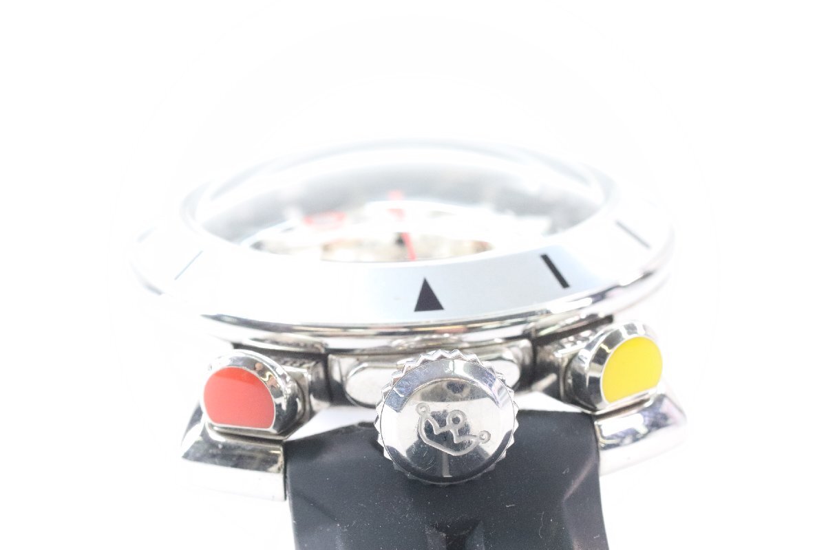 GaGa MILANO ガガミラノ MM48 MANUALE マヌアーレ クロノグラフ クォーツ デイト メンズ 腕時計 稼働品 4817-HAの画像2