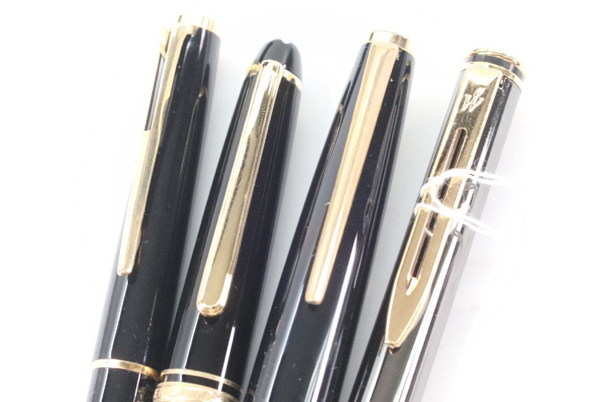 【4点】 MONTBLANC モンブラン WATERMAN ウォーターマン 万年筆 ボールペン シャーペン ペン先 585 刻印 文具 筆記用具 まとめ 4885-B_画像5