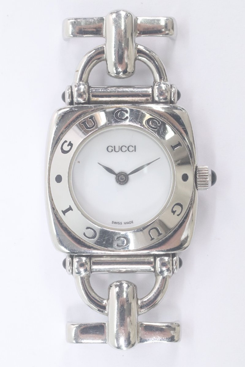GUCCI グッチ 6300L ホースビット クォーツ レディース 腕時計 フェイスのみ 4036-Nの画像1