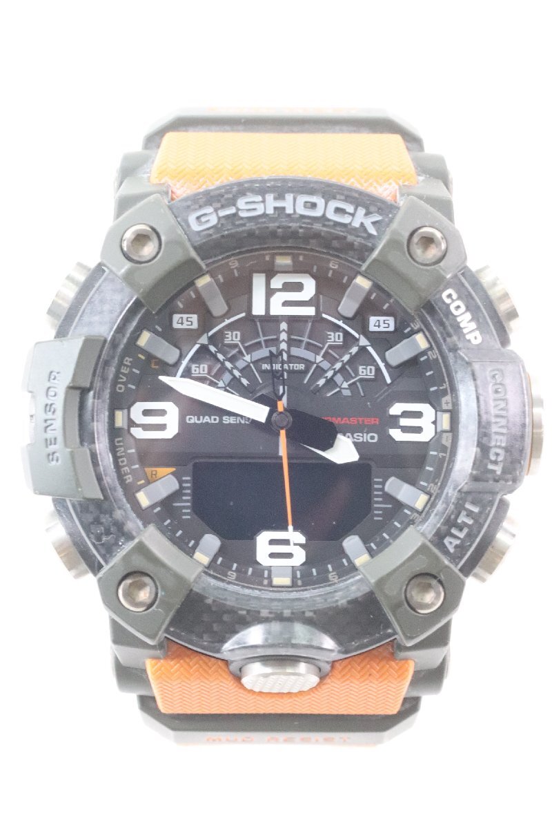 CASIO カシオ G-SHOCK Gショック GG-B100 アナデジ クォーツ メンズ 腕時計 オレンジベルト 4598-HAの画像1