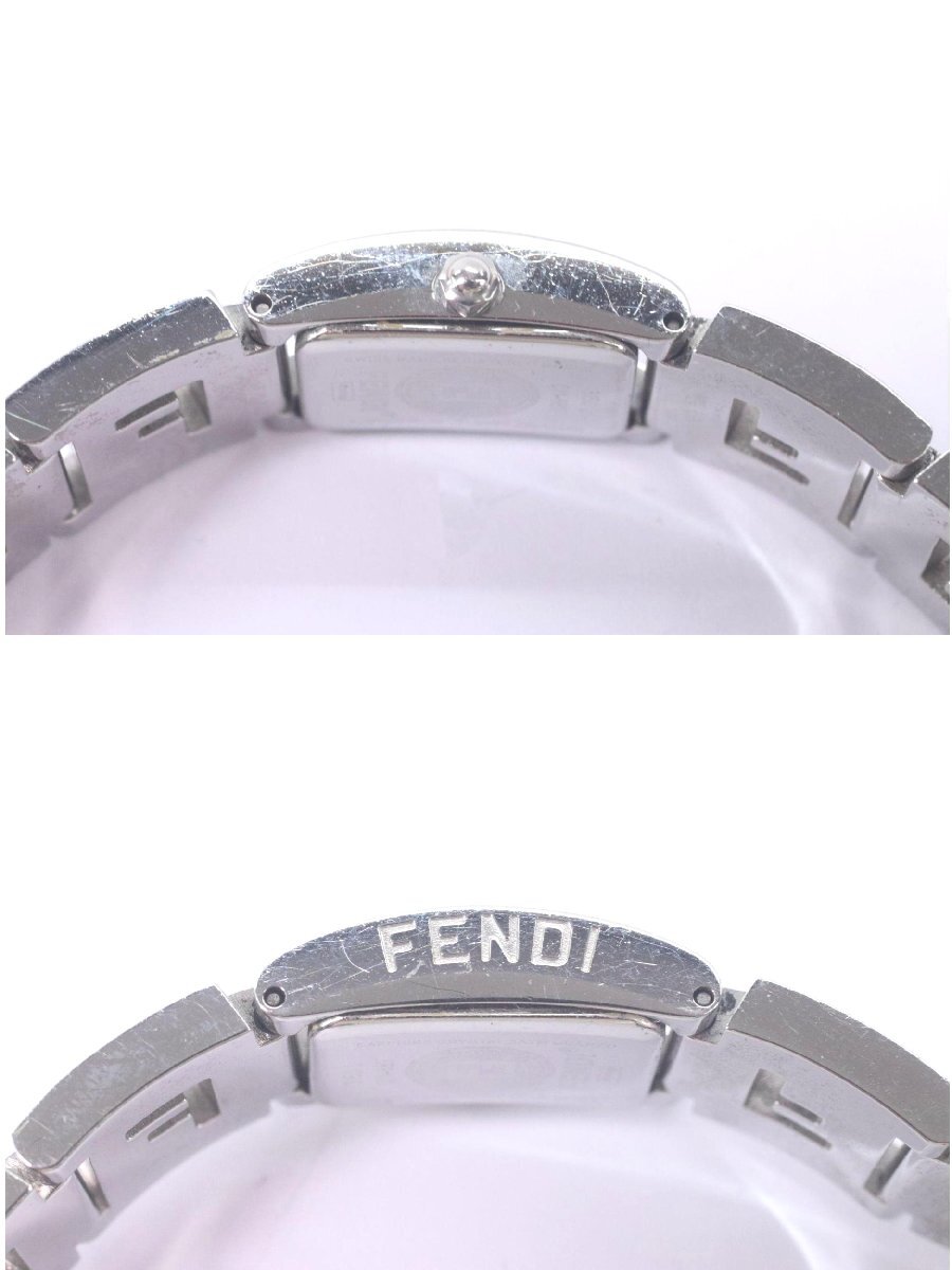 FENDI フェンディ 3150L クォーツ 2針 レディース 腕時計 ピンク系文字盤 箱付 3867-Nの画像3