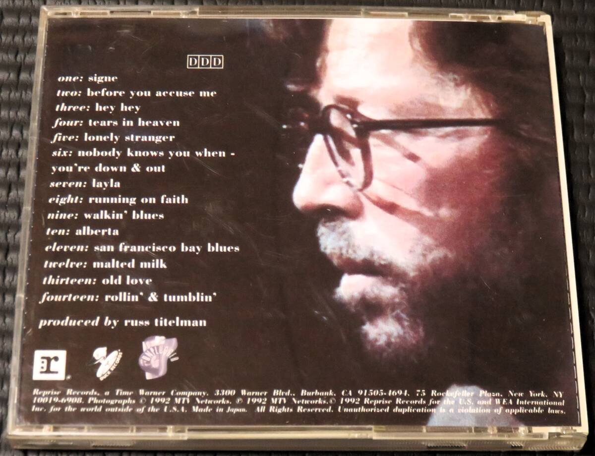 ◆Eric Clapton◆ エリック・クラプトン Unplugged アンプラグド～アコースティック クラプトン 帯付き 国内盤 CD ■2枚以上購入で送料無料_画像2