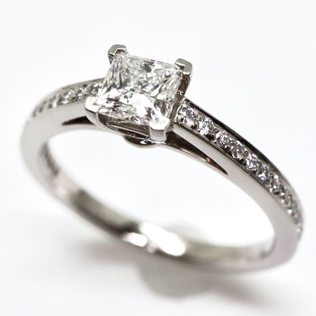 高品質!!＊TIFFANY&Co.(ティファニー）Pt950 天然ダイヤモンドリング＊a 約3.6g 約10.5号 約0.39ct diamond ジュエリー ring 指輪 FA1/FA1の画像2