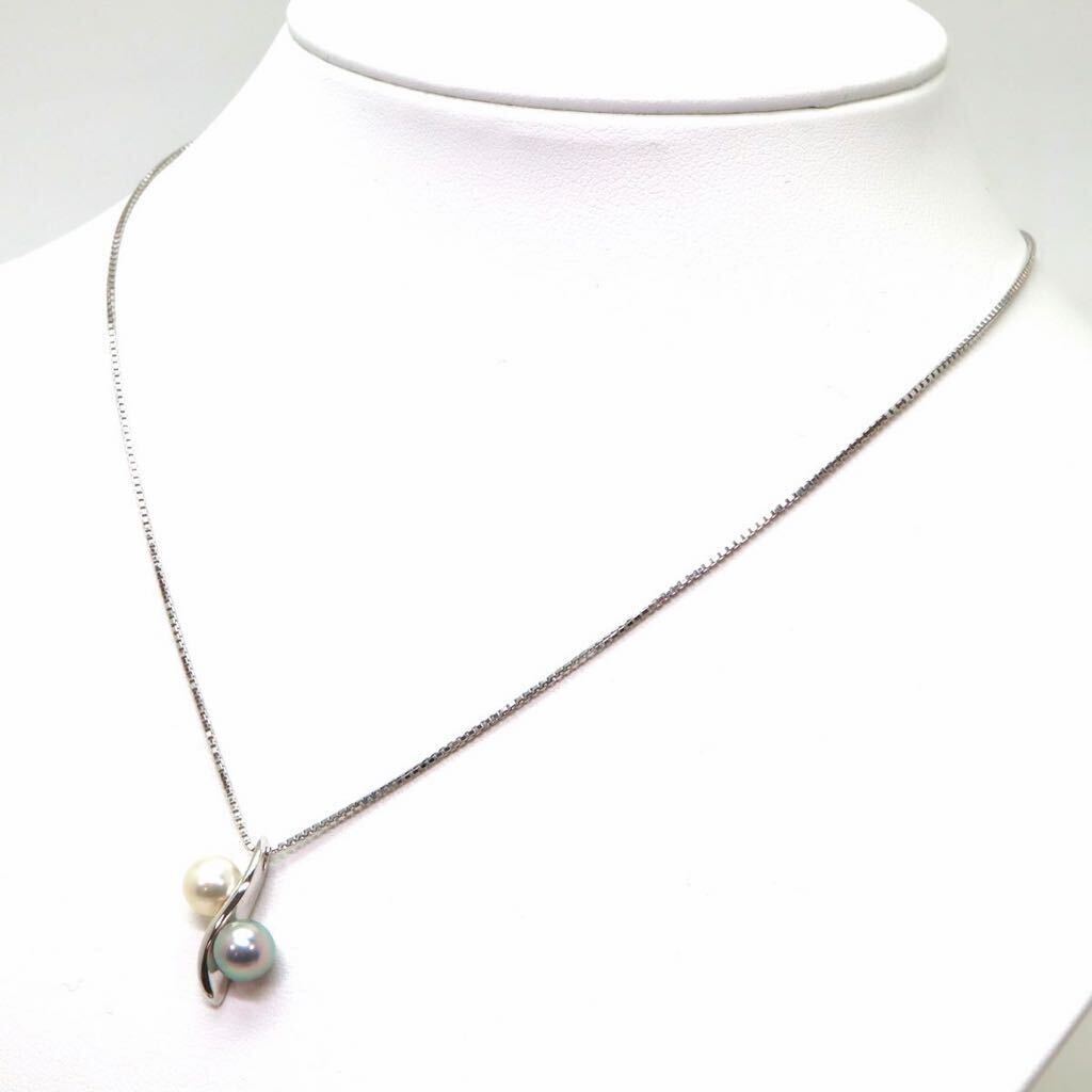 ＊TASAKI(田崎真珠)K18WGアコヤ本真珠ペンダント＊a 約6.0g あこや パール pearl jewelry pendant necklace ED3/ED6の画像4