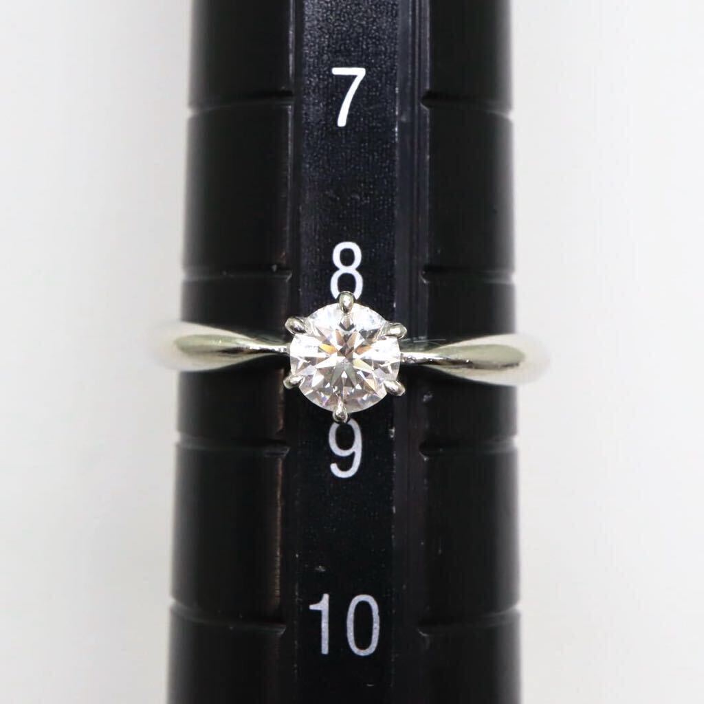箱付き!!＊MIKIMOTO(ミキモト)Pt950天然ダイヤモンドリング＊a 約3.0g 約8.5号 diamond ring 指輪 jewelry ジュエリー EF0/EF0