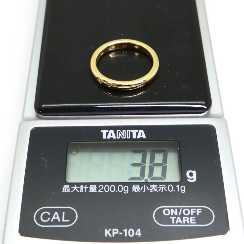 美品!!＊TIFFANY&Co.(ティファニー) K18天然ダイヤモンドリング＊a 約3.8g 約10.0号 約diamond ジュエリー ring 指輪 750 EC6/EC6の画像9