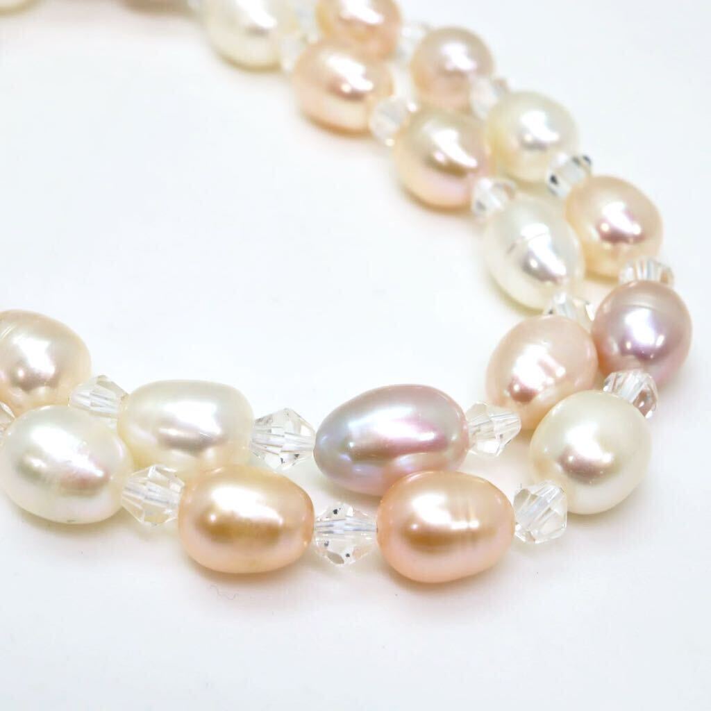 ＊本真珠ネックレス＊a 約29.5g 約43.5cm パール pearl necklace jewelry DA5/DA5の画像1