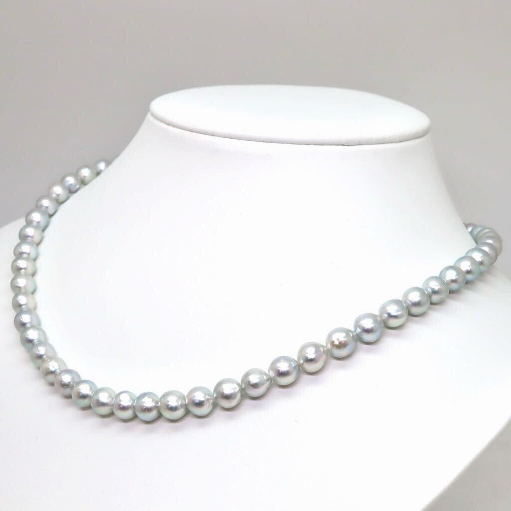 テリ良し!!＊アコヤ本真珠ネックレス＊b 約31.2g 約44.0cm 約7.0~7.5mm あこや パール pearl necklace jewelry silver DB0/DB0