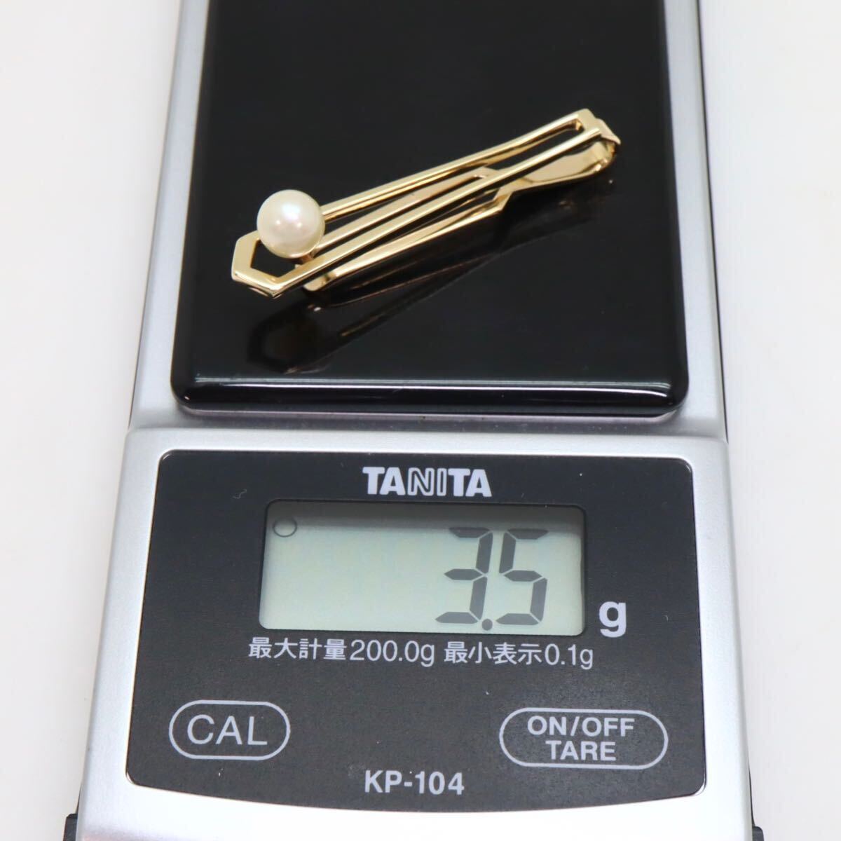 ＊MIKIMOTO(ミキモト)K14アコヤ本真珠タイピン＊a 約3.5g 6.0mm珠 pearl パール accessory jewelry tiepin EB1/EB1_画像7