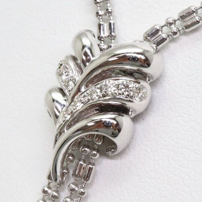 美品!!調節自由!!＊POLA jewelry(ポーラ) K18WG天然ダイヤモンドペンダントネックレス＊a 14.8g diamond pendant necklace jewelry FA3/FA3_画像4