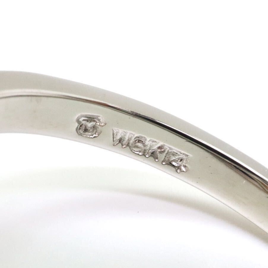＊MIKIMOTO(ミキモト)WGK14アコヤ本真珠リング＊a 約4.2g 約11.0号 約8.0mm珠 ring 指輪 jewelry K14WG EB2/EB4_画像6