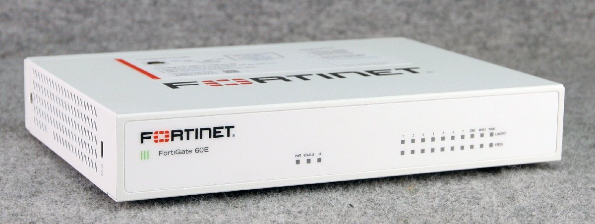 M◆FORTINET(フォーティネット)/UTM/ファイアウォール/FortiGate-60E/初期化済/ライセンス期限切れ/ファームウェアv6.0.17(10の画像1