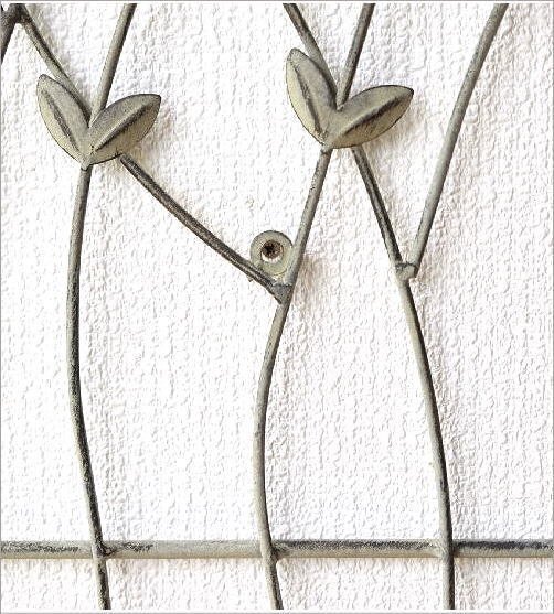 壁飾り アイアン 壁掛け インテリア おしゃれ ウォールデコ 花 植物 リーフ ウォールフラワーガーデン 送料無料(一部地域除く) mty5703_壁に合ったネジでしっかりお取り付ください