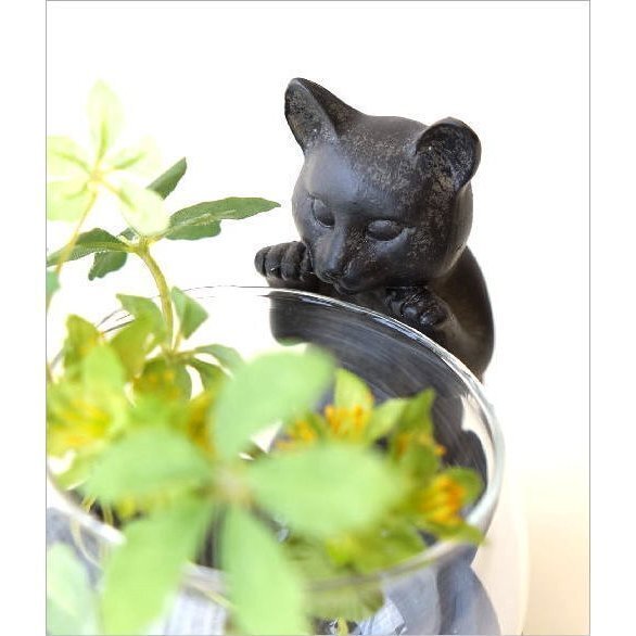 猫雑貨 置物 花瓶 花びん 子ネコのミニベース&ミニマウス 送料無料(一部地域除く) sik5161_画像3
