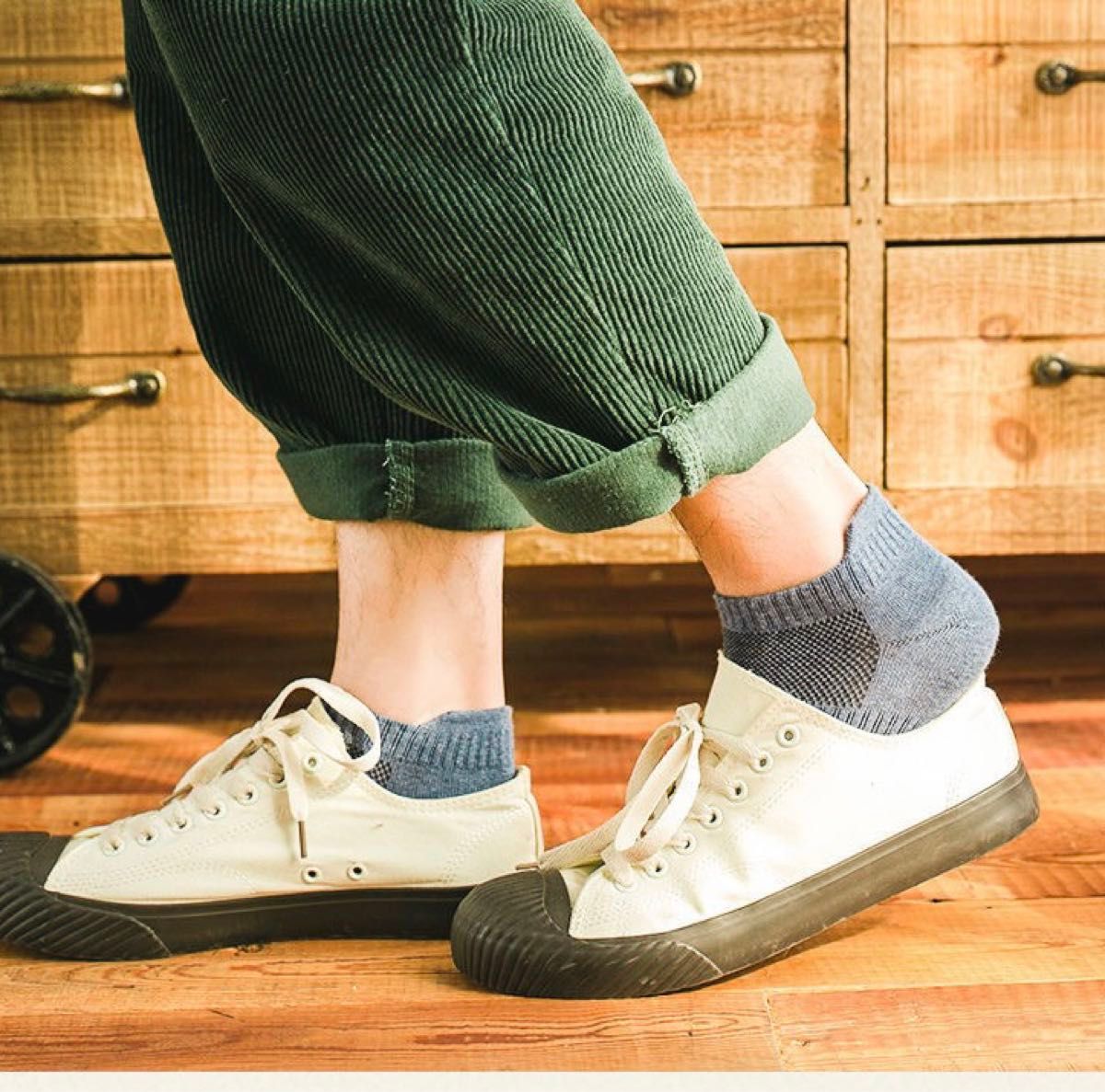 新商品　10足セット　メンズソックス　涼爽　通気性ショートスニーカーソックス くるぶしスポーツソックス　男性靴下