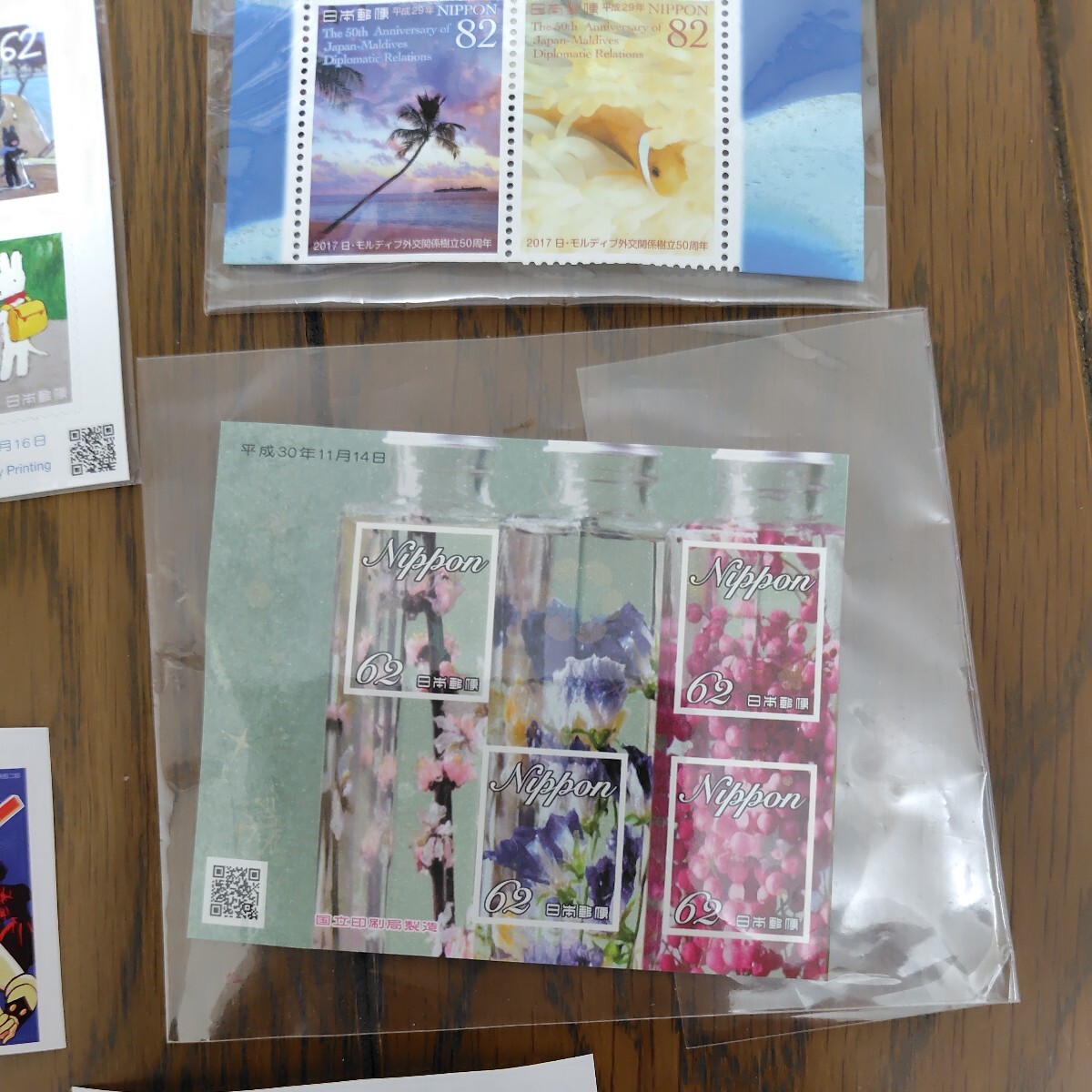 未使用★切手★1188円分★タイガーマスク、8マン、海、花の画像4
