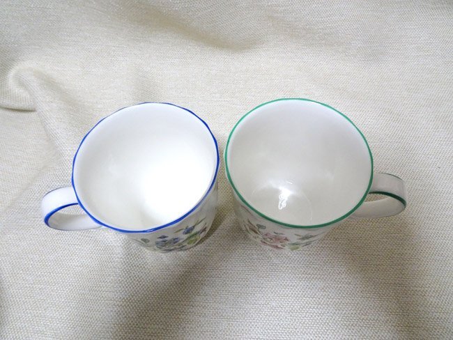 MINTON/ミントン□ハンドホールブル マグカップ 2客 ペア ブルー 食器 カップの画像3