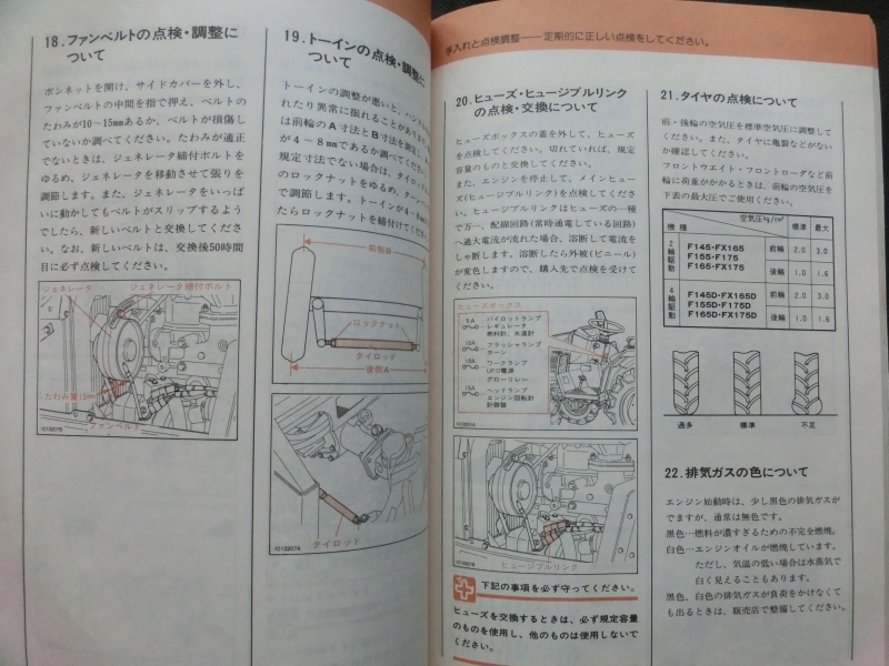 希少☆説明書のみ ヤンマー トラクター ニューフォルテ 取扱説明書 ディーゼルトラクタ F145(D)155(D)165(D)175(D) FX165(D) FX175(D) 94Pの画像5