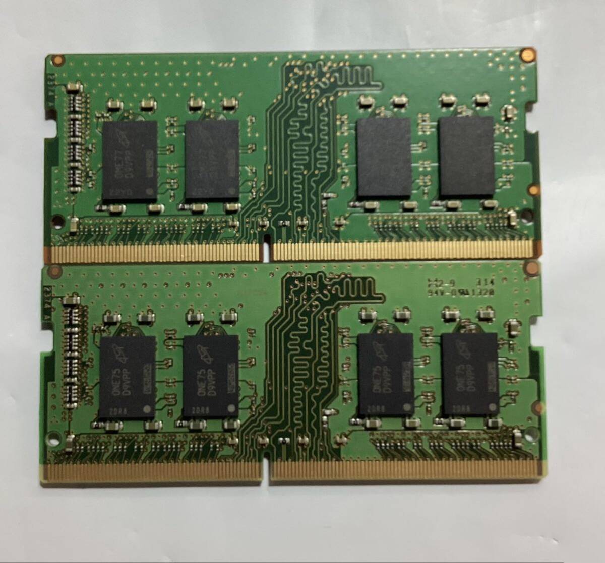 MICRON ノートパソコン用 DDR4-2666mhz 8GB 1R x 8 MTA8ATF1G64HZ-2G6E1/ 2個セット/新品バルク品/ネコポス配送の画像2
