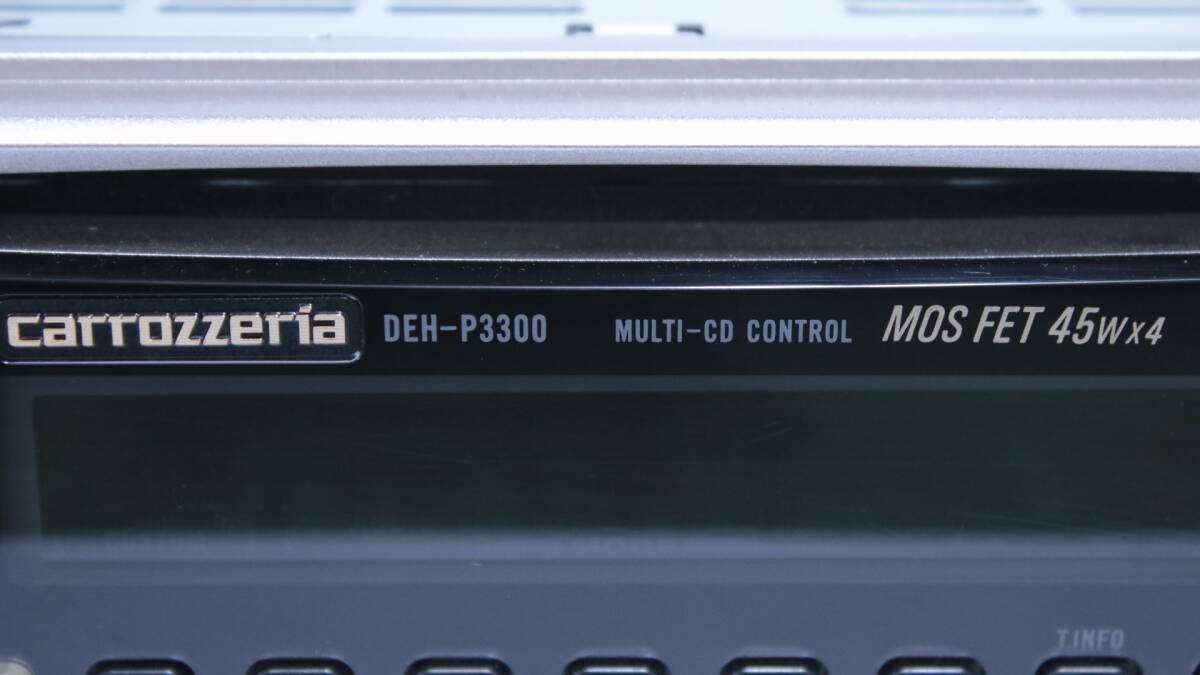 あ//A7330 パイオニアPioneer Carrozzeria カロッツェリア マルチCDコントロール DEH-P3300 6連奏MDチェンジャー MD-P100 カーオーディオの画像3
