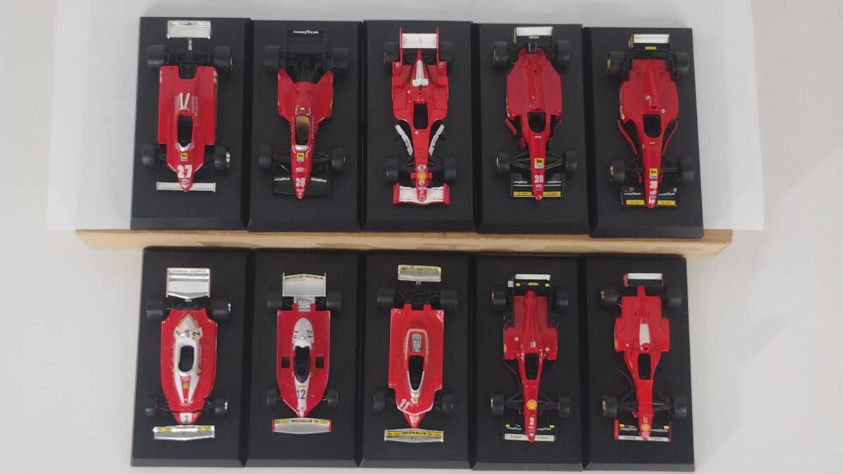 あ//J6761 KYISHO 京商 フェラーリ Ferrari  ミニカー 1/64 10台セット まとめて コレクターアイテム の画像5