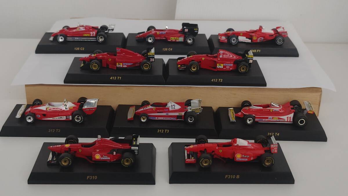 あ//J6761 KYISHO 京商 フェラーリ Ferrari  ミニカー 1/64 10台セット まとめて コレクターアイテム の画像1