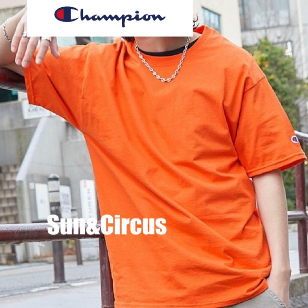 チャンピオン Tシャツ オーバーサイズ 大きいサイズ 6L〜7L相当 綿100% オレンジ_画像10