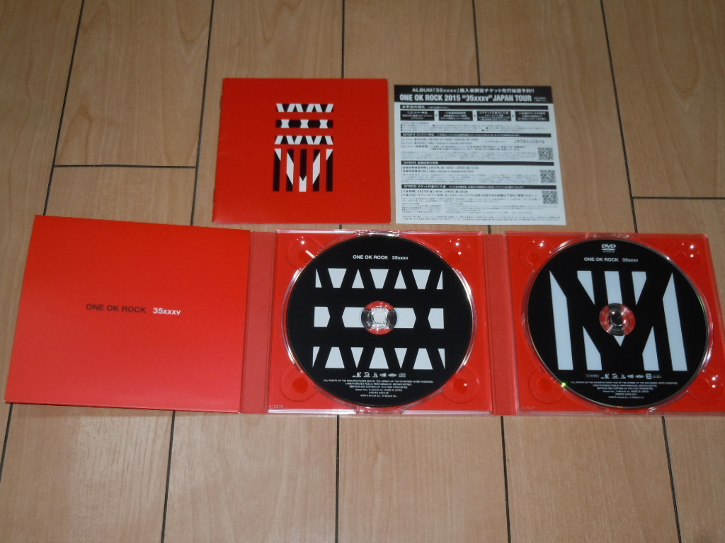 初回限定盤 CD＋DVD アルバム★ワンオク ONE OK ROCK / 35xxxv★Mighty Long Fall,Decision_画像3